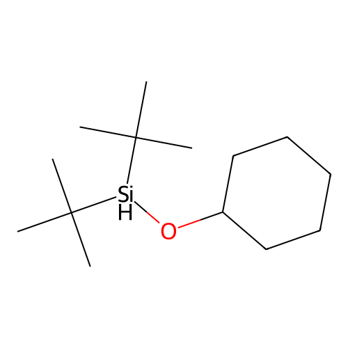 Ditert-butyl(cyclohexyloxy)silane structure