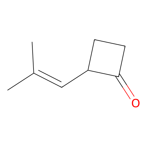 2-(2-Methyl-1-propenyl)cyclobutanone structure
