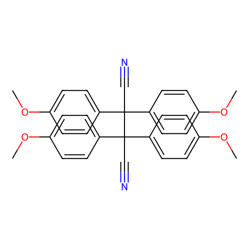 2,2,3,3-四(4-甲氧基苯基)丁二腈 structure
