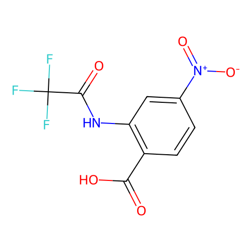4-Nitro-2-[(2,2,2-trifluoroacetyl)amino]benzoic acid structure