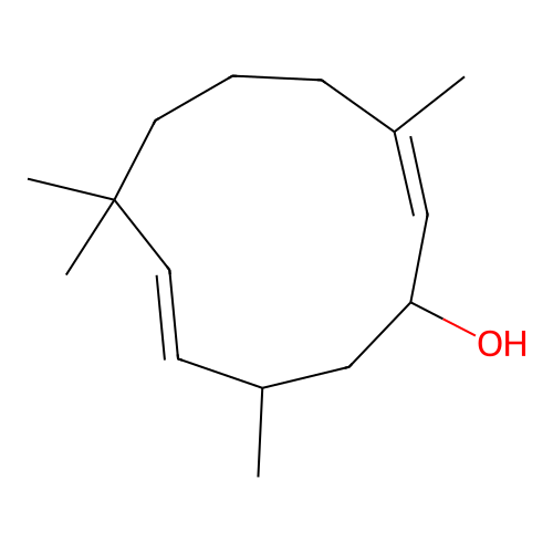 Humulane-1,6-dien-3-ol structure