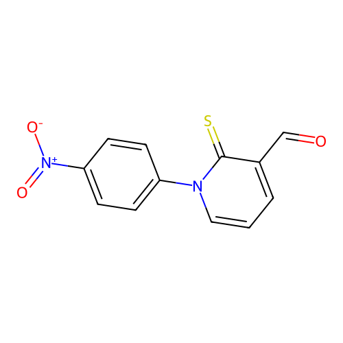 1-{4-Nitrophenyl}-2-thioxo-1,2-dihydro-3-pyridinecarbaldehyde structure
