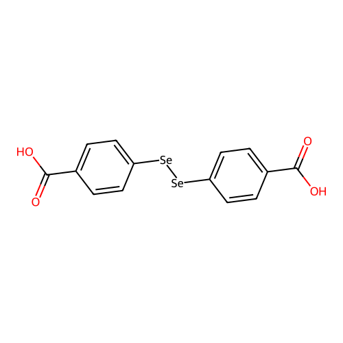 Bis(4-carboxyphenyl)diselenide structure