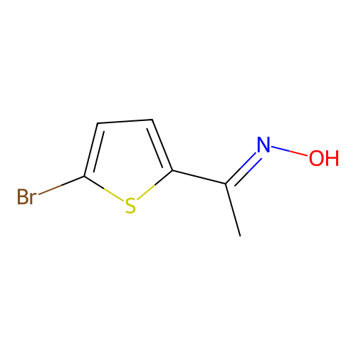 2-Bromo-5-acetyl thiophene oxime structure