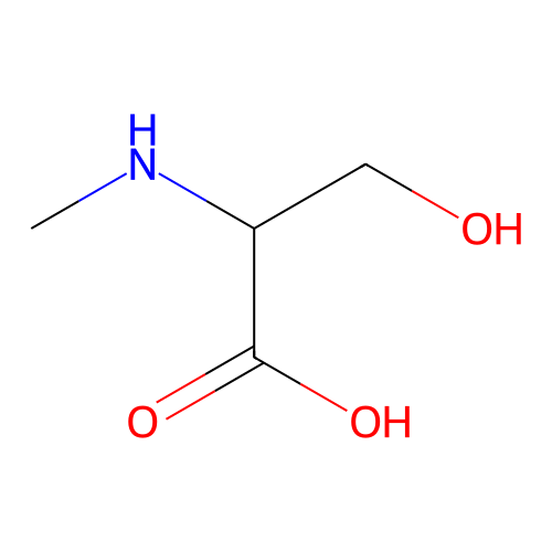 3-Hydroxy-2-(methylamino)propanoic acid structure