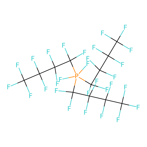 Phosphorane, difluorotris(nonafluorobutyl)- structure