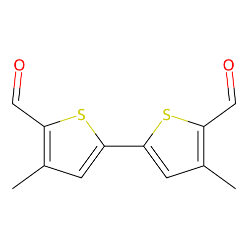 [2,2'-Bithiophene]-5,5'-dicarboxaldehyde, 4,4'-dimethyl- structure