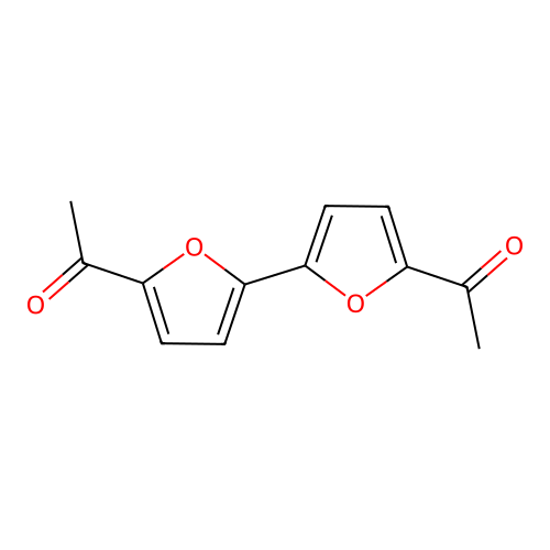 1,1'-(2,2'-Bifuran-5,5'-diyl)diethanone structure