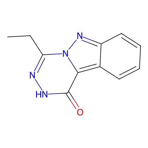 4-ethyl-2H-[1,2,4]triazino[4,5-b]indazol-1-one structure