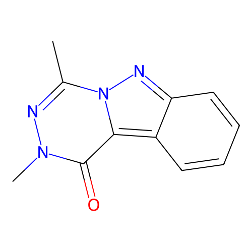 2,4-Dimethyl-[1,2,4]triazino[4,5-b]indazol-1-one structure