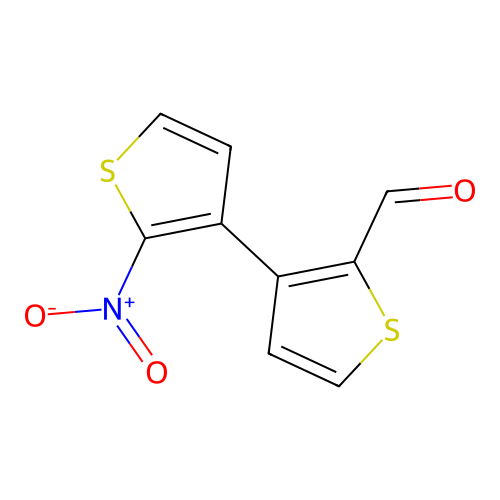 2-Nitro-2'-formyl-3,3'-bithiophene structure