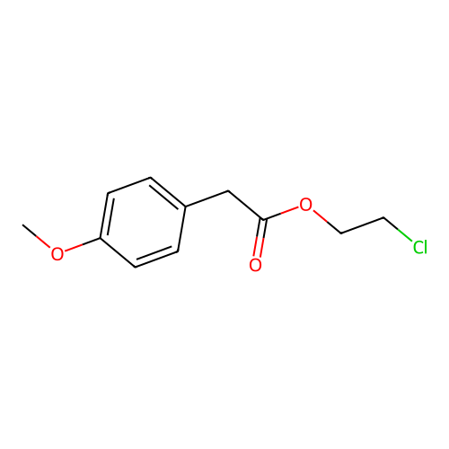 2-Chloroethyl (4-methoxyphenyl)acetate structure