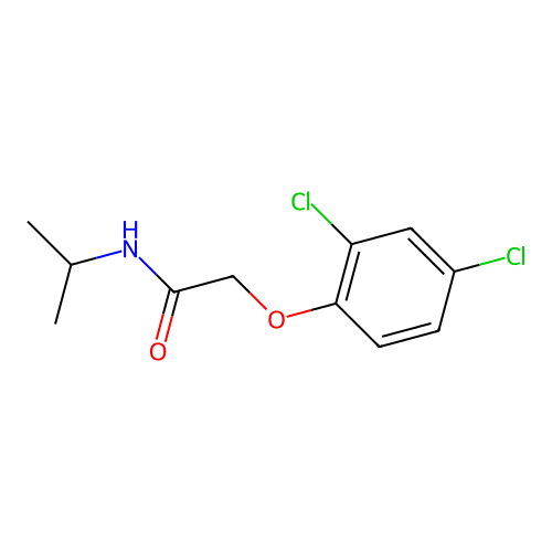 2-(2,4-dichlorophenoxy)-N-propan-2-ylacetamide structure
