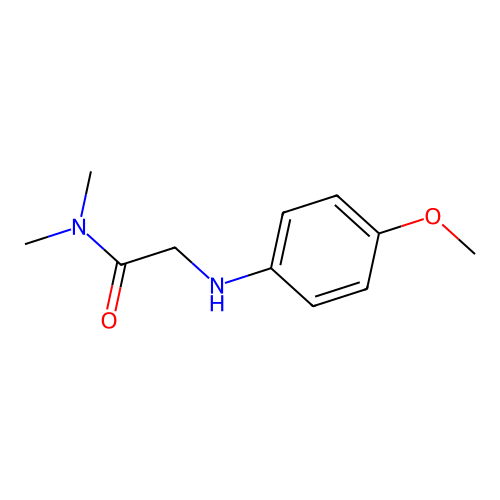 2-((4-methoxyphenyl)amino)-N,N-dimethylacetamide structure