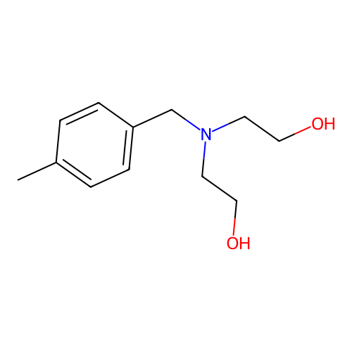 2-[2-Hydroxyethyl-[(4-methylphenyl)methyl]amino]ethanol structure