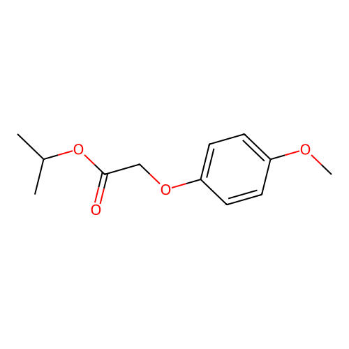 Propan-2-yl (4-methoxyphenoxy)acetate structure