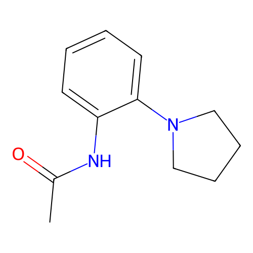 N-(2-pyrrolidin-1-ylphenyl)acetamide structure