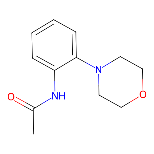 N-[2-(morpholin-4-yl)phenyl]acetamide structure