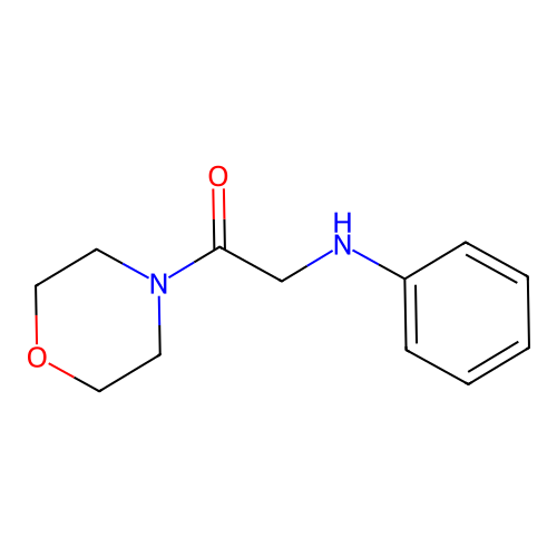 Morpholine, 4-(N-phenylglycyl)- structure