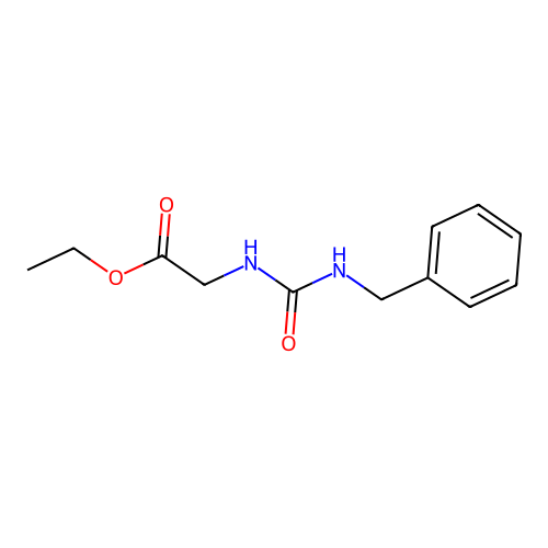 Ethyl 2-(benzylcarbamoylamino)acetate structure