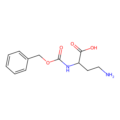 4-Amino-2-(benzyloxycarbonylamino)butanoic acid structure
