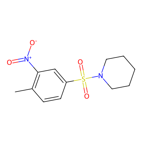 1-[(4-Methyl-3-nitrobenzene)sulfonyl]piperidine structure
