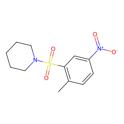 1-[(2-Methyl-5-nitrophenyl)sulfonyl]piperidine structure