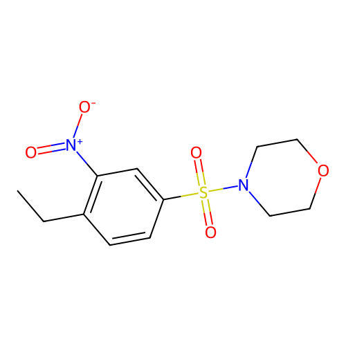 1-Ethyl-4-(morpholin-4-ylsulfonyl)-2-nitrobenzene structure