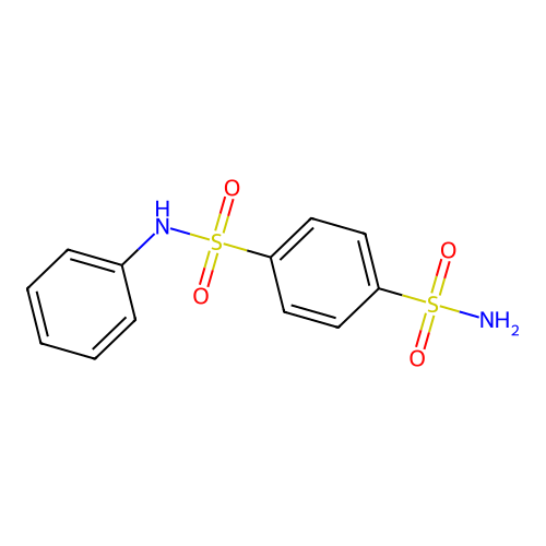 N-phenylbenzene-1,4-disulfonamide structure