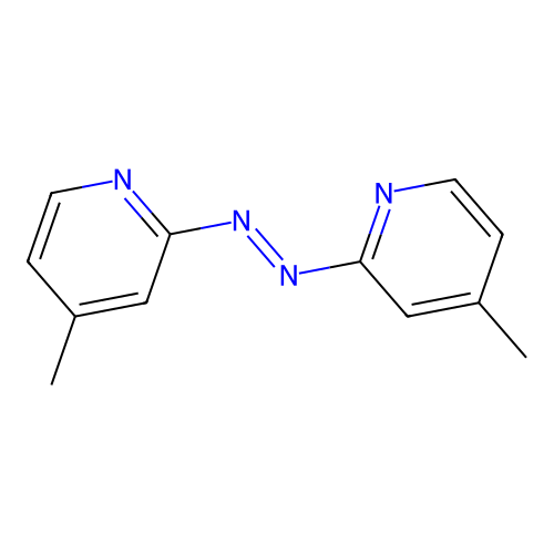 Bis(4-methyl-2-pyridyl)diazene structure