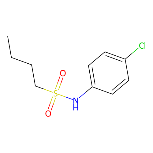 N-(4-氯苯基)丁烷-1-磺酰胺 structure