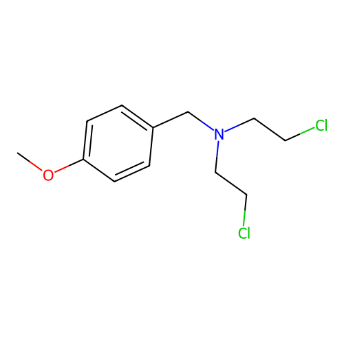 双(2-氯乙基)(4-甲氧基苄基)胺 structure