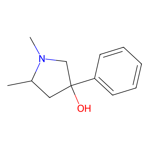 1,5-Dimethyl-3-phenylpyrrolidin-3-ol structure