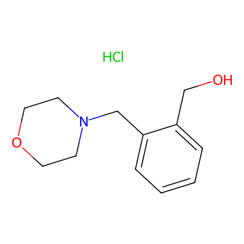 (2-(Morpholinomethyl)phenyl)methanol hydrochloride structure
