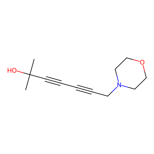 2-Methyl-7-(morpholin-4-yl)hepta-3,5-diyn-2-ol structure