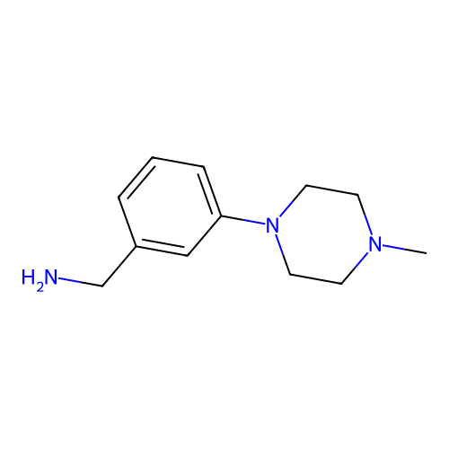 3-(4-Methyl-1-piperazinyl)benzenemethanamine structure