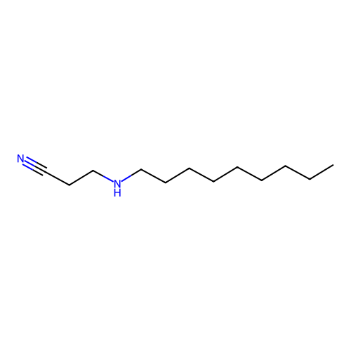 3-(Nonylamino)propionitrile structure