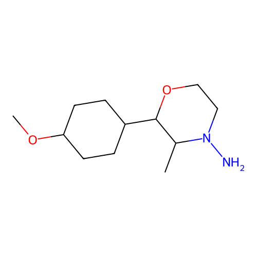 2-(4-Methoxycyclohexyl)-3-methylmorpholin-4-amine structure