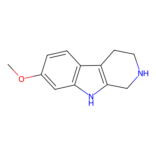 7-methoxy-2,3,4,9-tetrahydro-1H-pyrido[3,4-b]indole structure