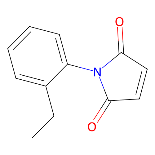 N-(2-Ethylphenyl)maleimide structure