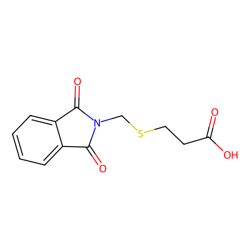 3-[(1,3-dioxoisoindol-2-yl)methylsulfanyl]propanoic Acid structure