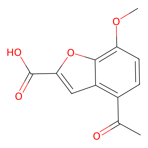 4-Acetyl-7-methoxy-1-benzofuran-2-carboxylic acid structure
