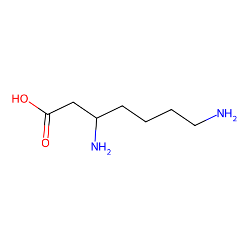 3,7-diaminoheptanoic Acid structure