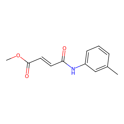 Methyl 4-oxo-4-(3-toluidino)-2-butenoate structure