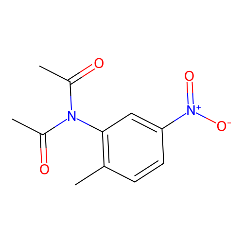 N-乙酰基-N-(2-甲基-5-硝基苯基)乙酰胺 structure