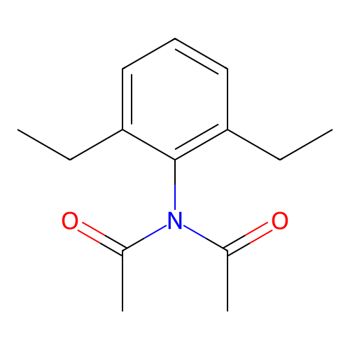 N-乙酰基-N-(2,6-二乙基苯基)乙酰胺 structure