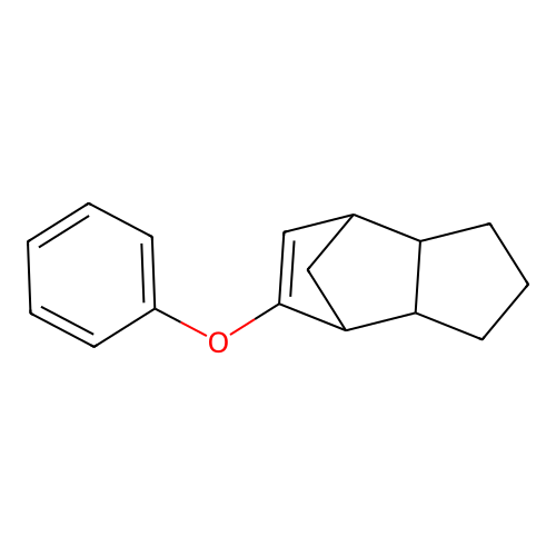 2,3,3a,4,7,7a-Hexahydro-1h-4,7-methanoinden-5-yl phenyl ether structure