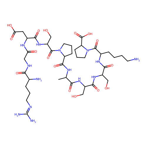 Arg-Gly-Asp-Ser-Pro-Ala-Ser-Ser-Lys-Pro structure