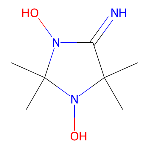 1,3-Dihydroxy-2,2,5,5-tetramethylimidazolidin-4-imine structure