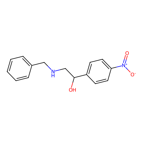 2-Benzylamino-1-(4-nitro-phenyl)-ethanol structure